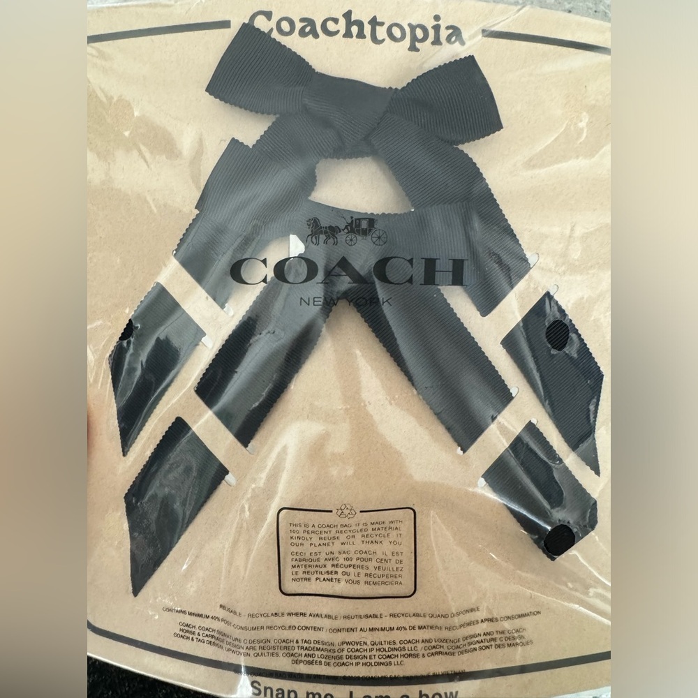 New Coachtopia Ergo bows accessory from Coach retail store